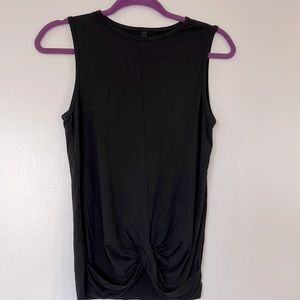 Carbon38 Black High Neck Tank Top | Size S